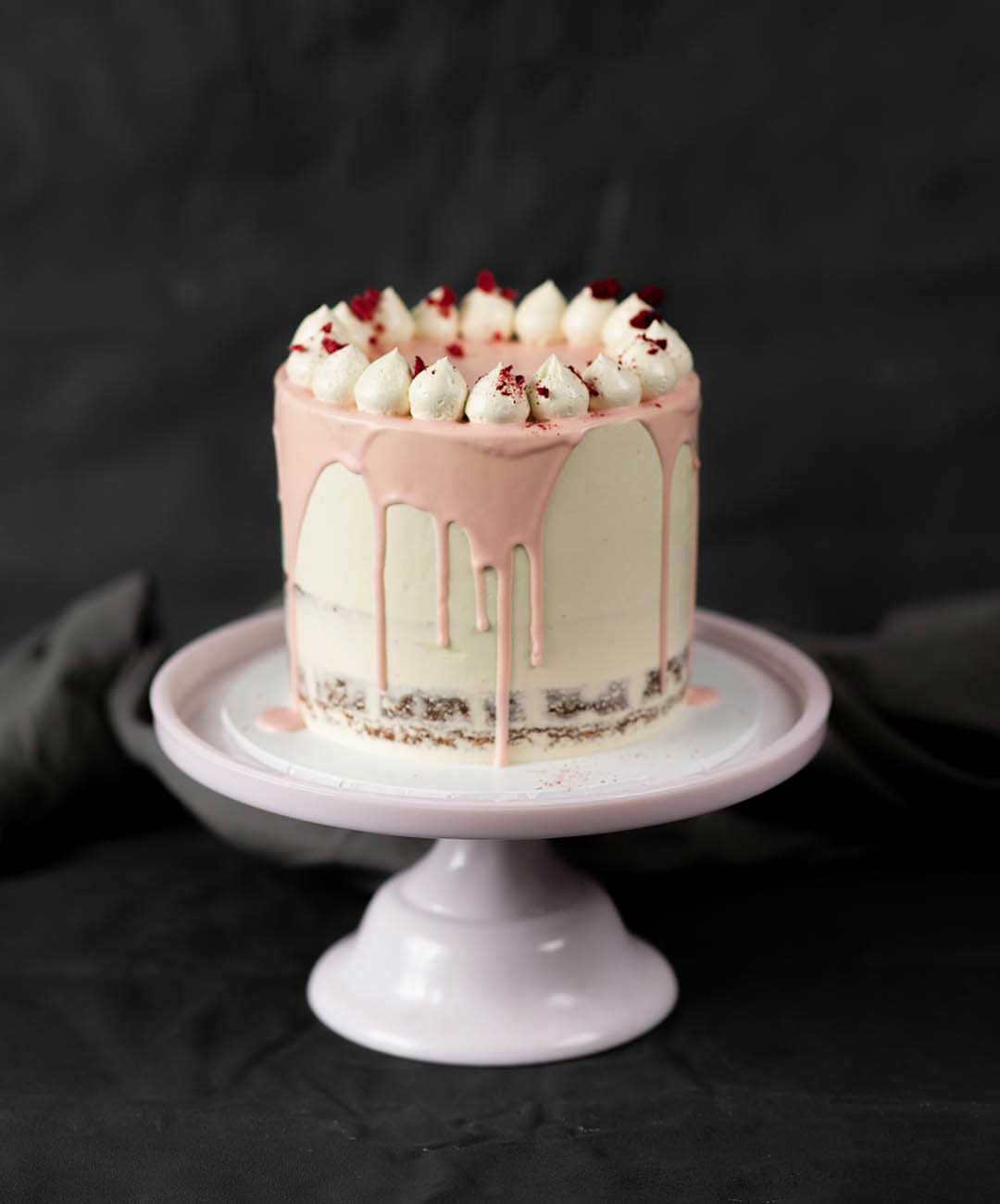 Vanilla Raspberry Cake