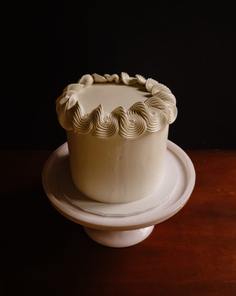 Swirly Buttercream Birthday Cake
