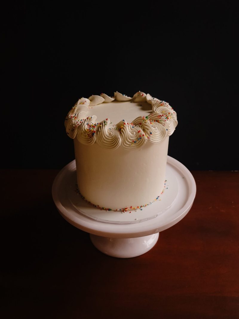 Swirly Buttercream Birthday Cake